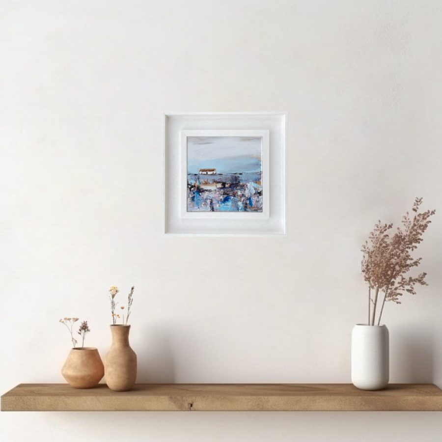 'Daisy Field' | Framed Scottish Landscape Wall Art - Image 2