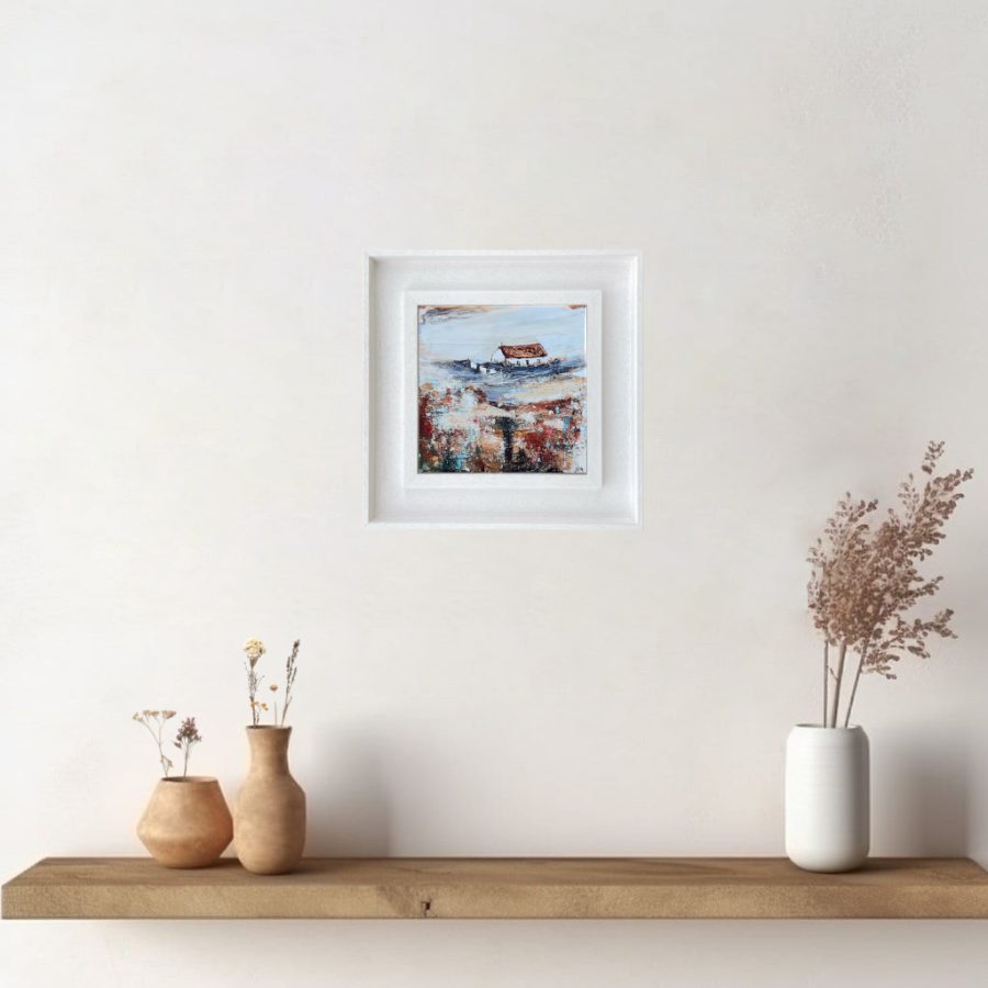 'Easter Cottage' | Framed Scottish Landscape Wall Art - Image 2