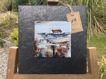 'Easter Cottage' | Scottish Landscape Wall Art Slate