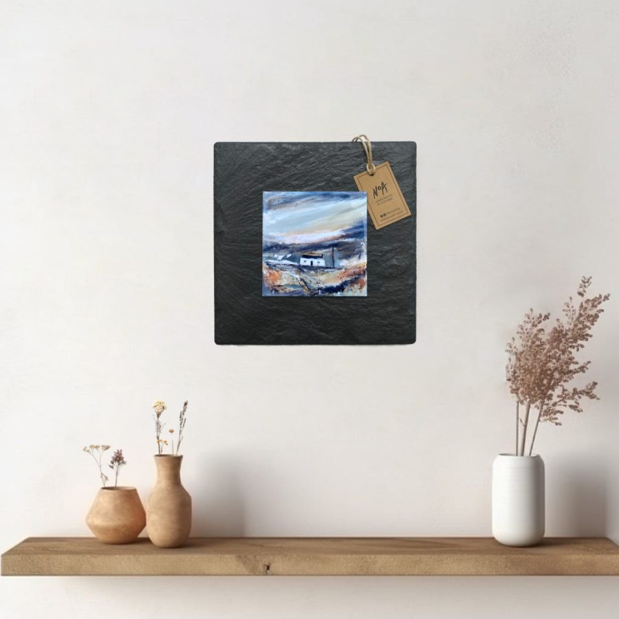 'Telegraph Pole' | Scottish Landscape Wall Art Slate - Image 3